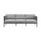 Armen Living Cuffay 4 Piece Outdoor Patio Furniture Set in Black Aluminum and Rope with Gray Cushions 840254332447 - alternate 10